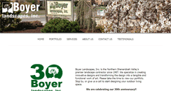 Desktop Screenshot of boyerlandscapes.com